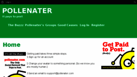 What Pollenater.com website looked like in 2015 (9 years ago)