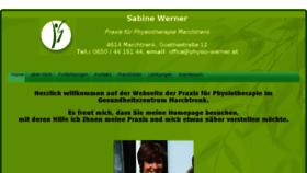 What Physio-werner.at website looked like in 2015 (9 years ago)
