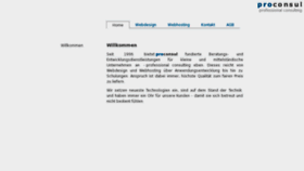 What Proconsul.de website looked like in 2011 (13 years ago)