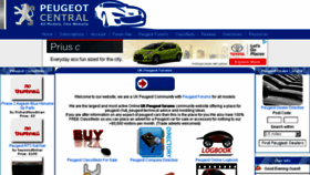 What Peugeotcentral.co.uk website looked like in 2015 (9 years ago)