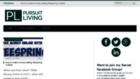 What Pursuitliving.com website looked like in 2015 (9 years ago)