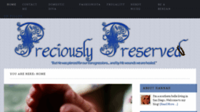 What Preciouslypreserved.com website looked like in 2015 (9 years ago)