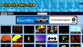 What Pacmangames.com website looked like in 2015 (9 years ago)