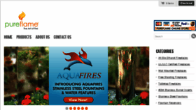 What Pureflame.com website looked like in 2015 (9 years ago)