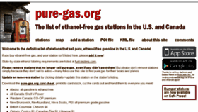 What Pure-gas.com website looked like in 2015 (9 years ago)