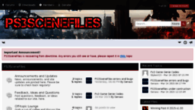 What Ps3scenefiles.com website looked like in 2015 (9 years ago)