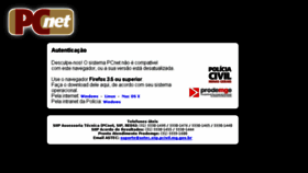 What Pcnet.mg.gov.br website looked like in 2015 (9 years ago)