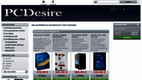 What Pcdesire.de website looked like in 2015 (9 years ago)