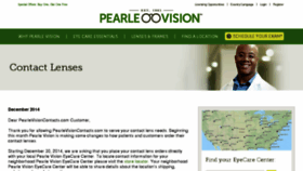 What Pearlevisioncontacts.com website looked like in 2015 (9 years ago)