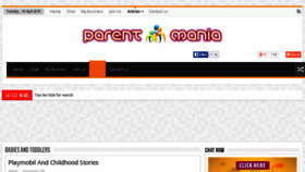 What Parentmania.com website looked like in 2015 (9 years ago)