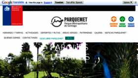 What Parquemet.cl website looked like in 2015 (9 years ago)