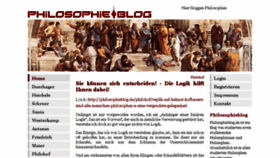What Philosophieblog.de website looked like in 2015 (9 years ago)