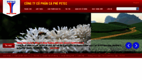 What Petecof.vn website looked like in 2015 (9 years ago)