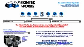 What Printerworks.com website looked like in 2015 (9 years ago)