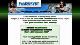 What Paidsurvey.com website looked like in 2015 (9 years ago)