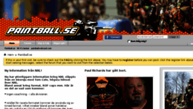 What Paintball.se website looked like in 2015 (9 years ago)