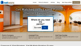 What Paintingnetworx.com website looked like in 2015 (9 years ago)