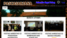 What Pasca.um.ac.id website looked like in 2015 (9 years ago)