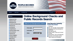 What Peoplerecords.com website looked like in 2015 (9 years ago)