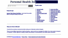 What Personalhealthzone.com website looked like in 2015 (9 years ago)