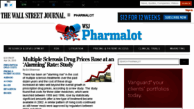 What Pharmalot.com website looked like in 2015 (9 years ago)