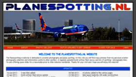 What Planespotting.nl website looked like in 2015 (9 years ago)