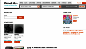 What Planet.mu website looked like in 2015 (11 years ago)