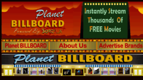 What Planetbillboard.com website looked like in 2015 (9 years ago)