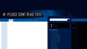 What Pleasedontreadthis.com website looked like in 2015 (9 years ago)