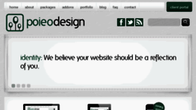 What Poieodesign.com website looked like in 2015 (8 years ago)