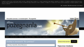 What Pozegnania.net website looked like in 2015 (9 years ago)