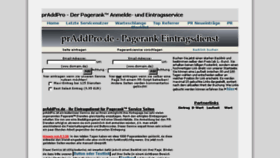 What Praddpro.de website looked like in 2015 (9 years ago)