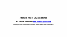What Premierplates.co.uk website looked like in 2015 (9 years ago)