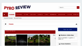 What Pyroreview.com website looked like in 2015 (9 years ago)