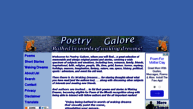 What Poetrygalore.com website looked like in 2015 (9 years ago)