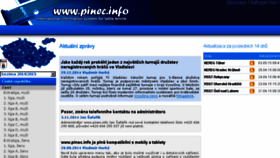 What Pinec.info website looked like in 2015 (9 years ago)