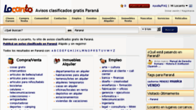What Parana.locanto.com.ar website looked like in 2015 (9 years ago)
