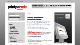 What Printparade.eu website looked like in 2015 (8 years ago)
