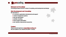 What Procoding.net website looked like in 2015 (10 years ago)