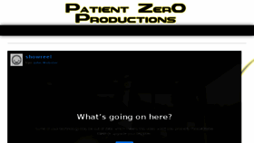 What Patientzeroproductions.com website looked like in 2015 (8 years ago)