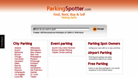 What Parkingspotter.com website looked like in 2015 (8 years ago)