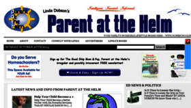 What Parentatthehelm.com website looked like in 2015 (8 years ago)