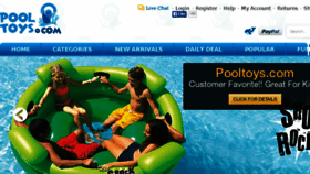 What Pooltoys.com website looked like in 2015 (8 years ago)
