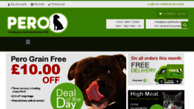 What Pero-petfood.co.uk website looked like in 2015 (8 years ago)