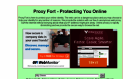 What Proxyfort.com website looked like in 2015 (8 years ago)