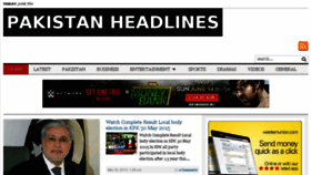 What Pakistanheadlines.com website looked like in 2015 (8 years ago)