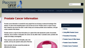 What Prostatecancer-infoguide.com website looked like in 2015 (8 years ago)