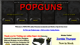 What Popguns.com website looked like in 2015 (8 years ago)