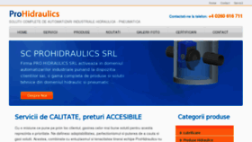 What Prohidraulics.ro website looked like in 2015 (8 years ago)