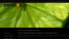 What Paradoxsolved.com website looked like in 2015 (8 years ago)